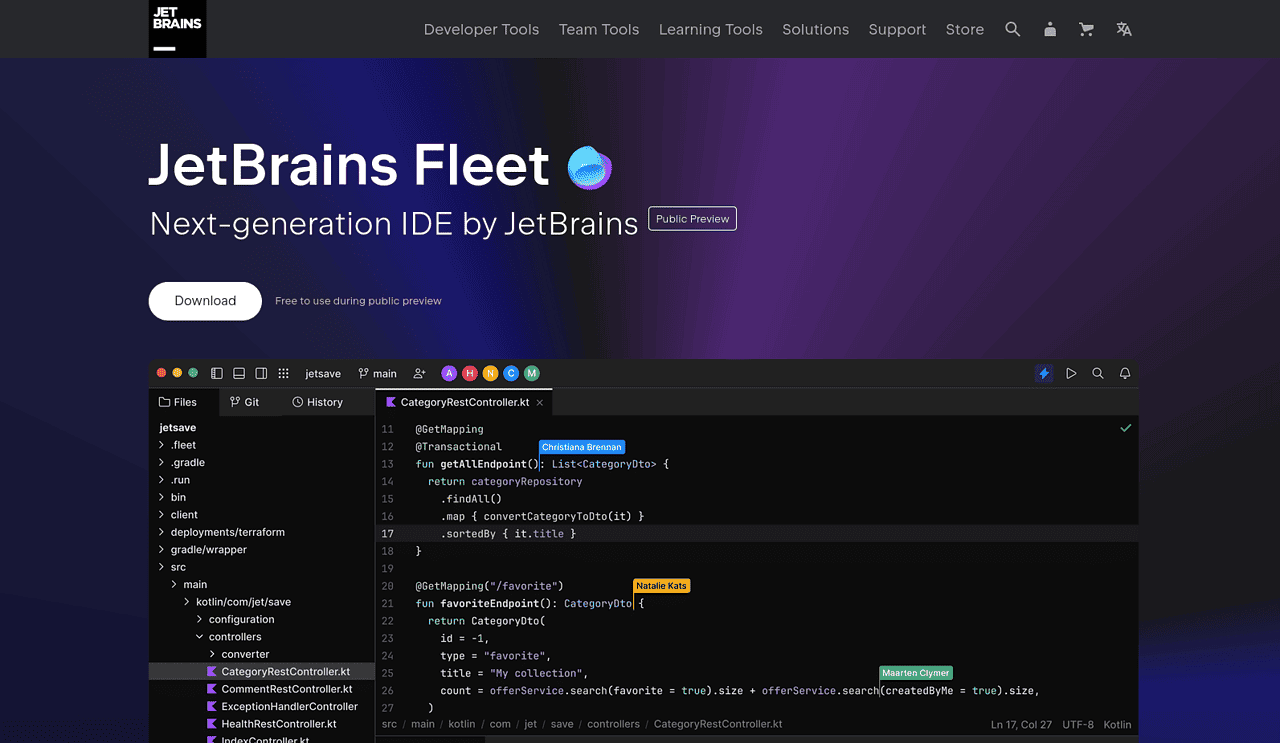 JetBrains Fleet